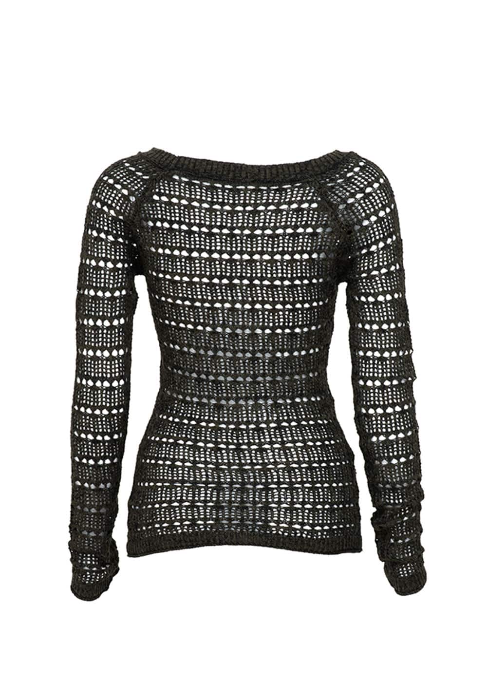 Niobe Sweater in Hemp & Cotton "Lace" Knit