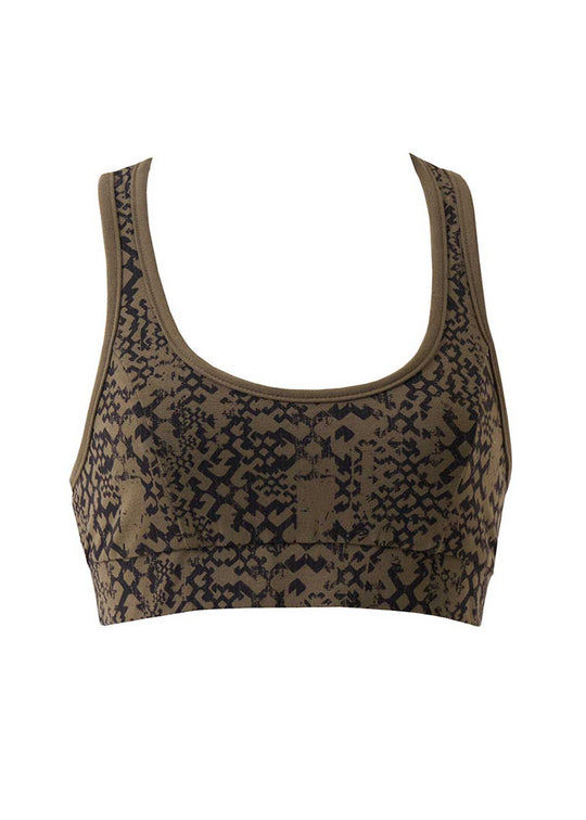 Inertia Bra in Organic Cotton - Modal Print Southwestern