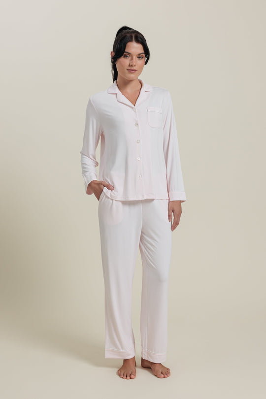 Sleepwear Set <br/>Bamboo Button-Up Pajama Set