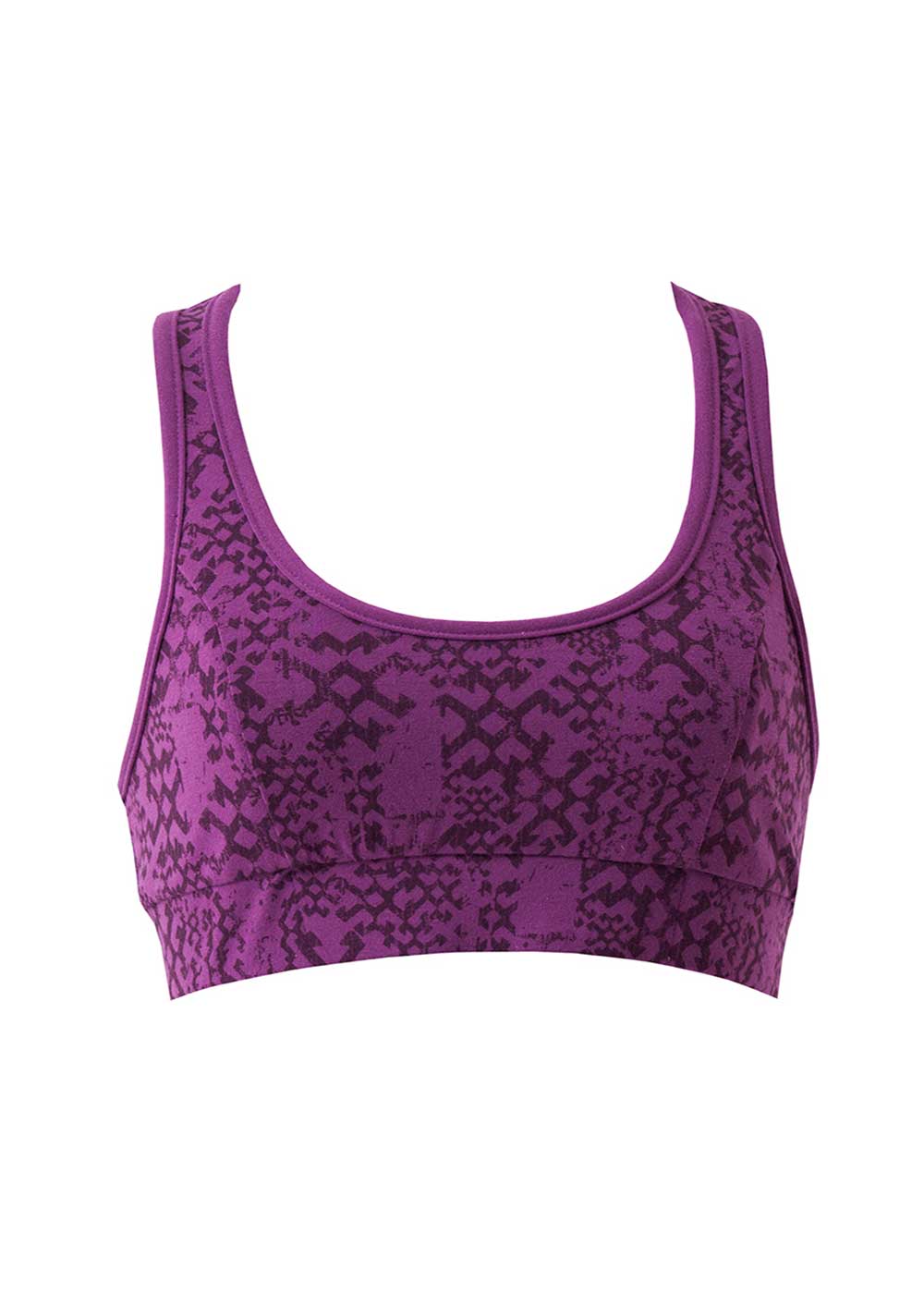 Inertia Bra in Organic Cotton - Modal Print Southwestern