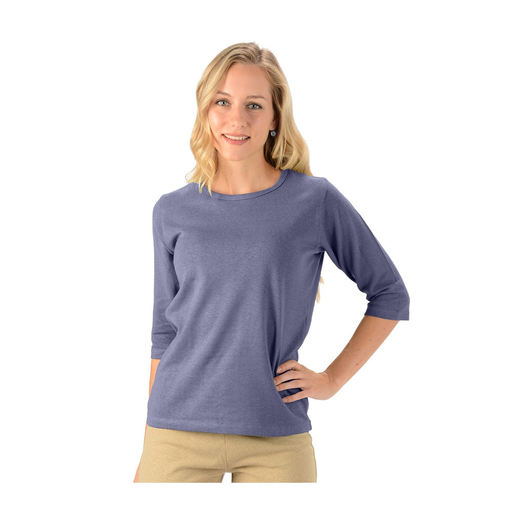 Haut à manches 3/4 pour femme en chanvre et coton biologique