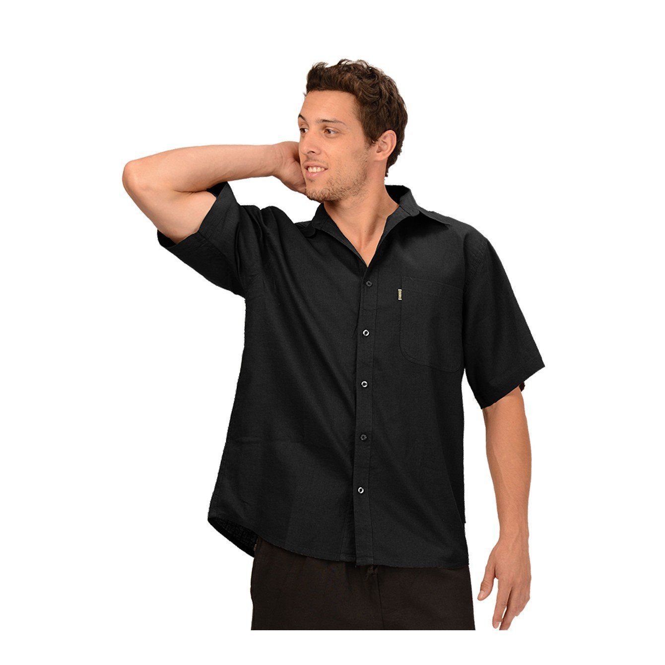 Hemp Short Sleeve Dress Shirt - Naturally Canada