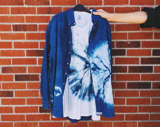 Oxford Shirt in Indigo Shibori