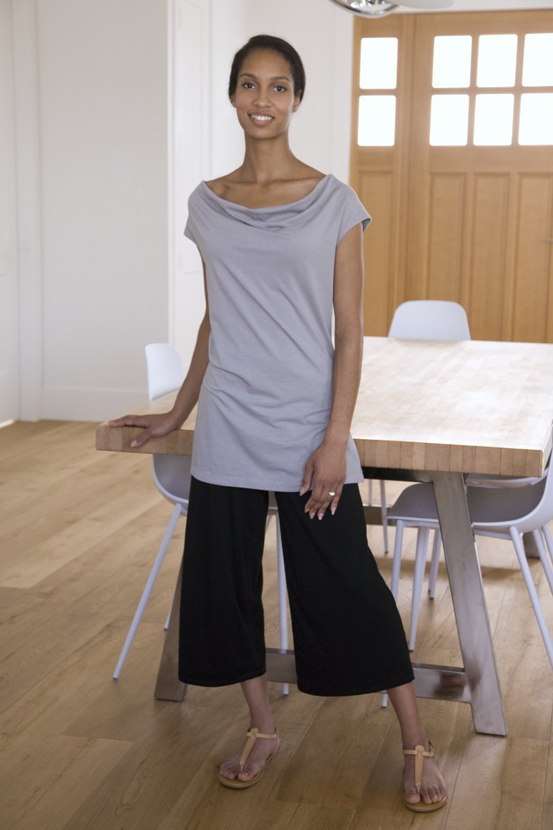 Womens Stretchy Soft Eco-friendly Bamboo Yoga Pants Wide-legged